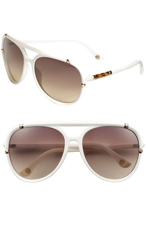 michael kors white aviator sunglasses|michael kors pilot women's sunglasses.